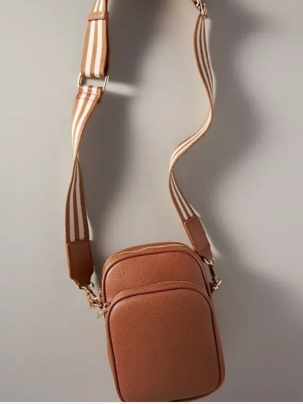 Stylish Tan Crossbody Bag